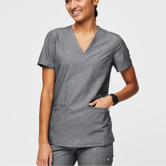 women's Graphite Casma - Scrub Top - L & Tall Jogger Scrub Pants - XL - Picture 1 of 7